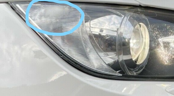 Offside Headlight Scuff - advertised car