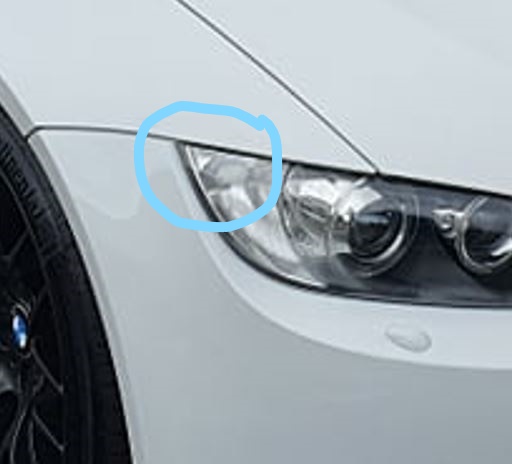 Offside Headlight Scuff - stolen car