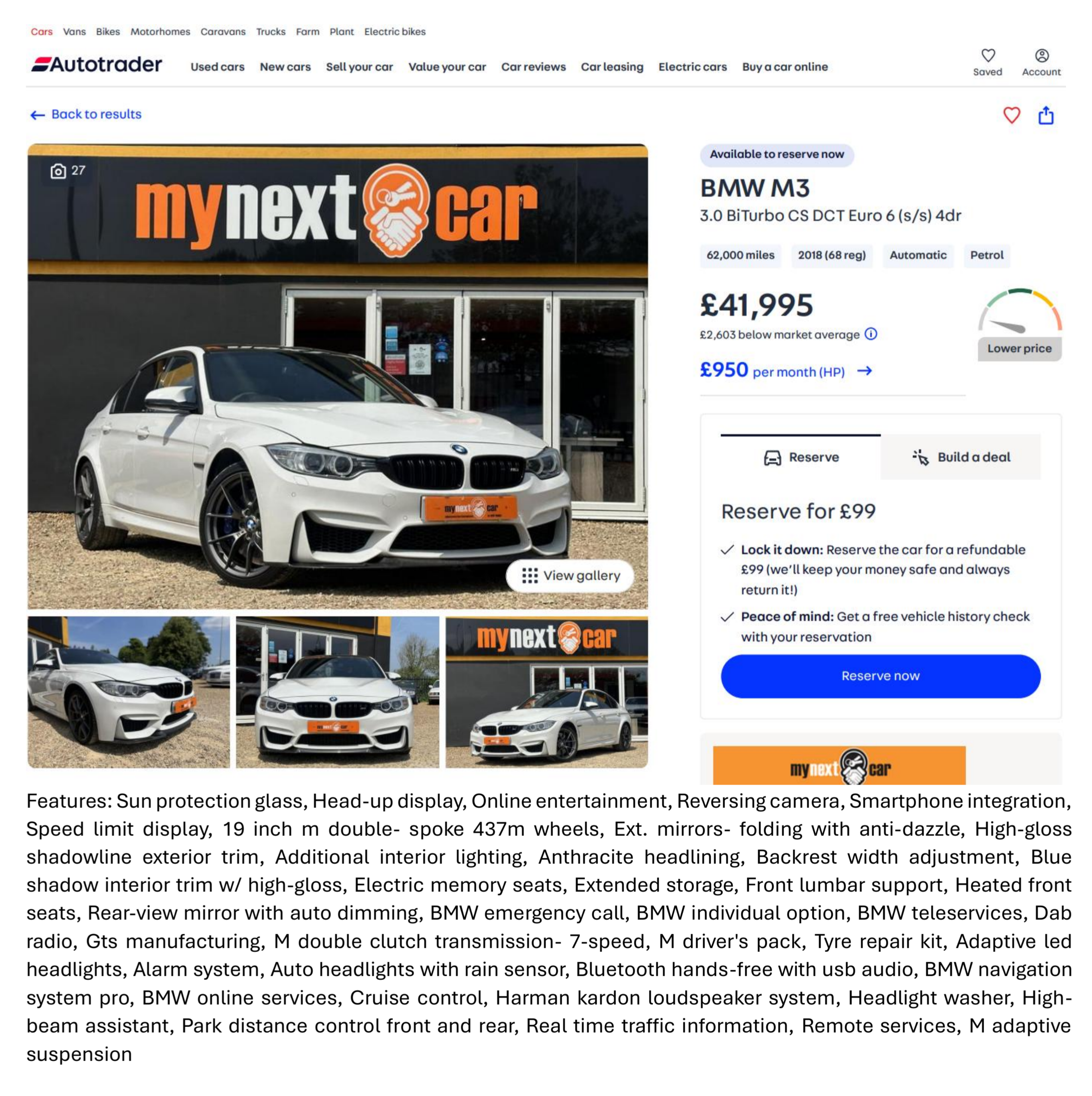 EO68SZC advertised for sale with no disclosure of mileage blocker history